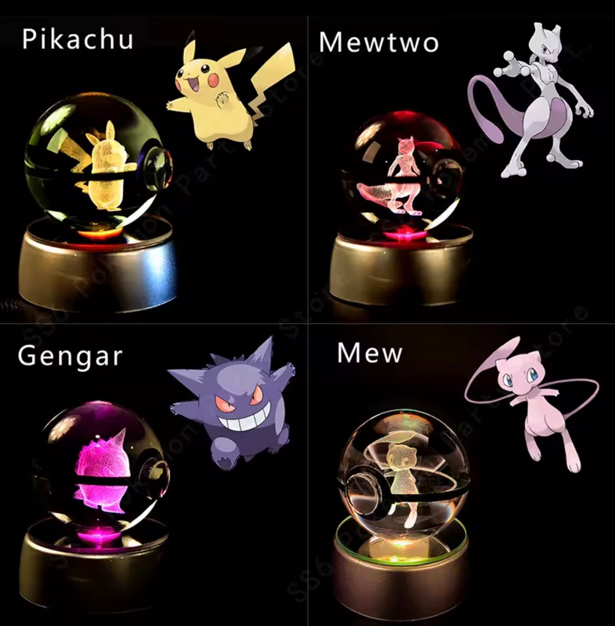 Pokemon Crystal Ball Light